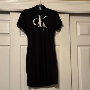 Calvin Klein Black Dress with White Logo